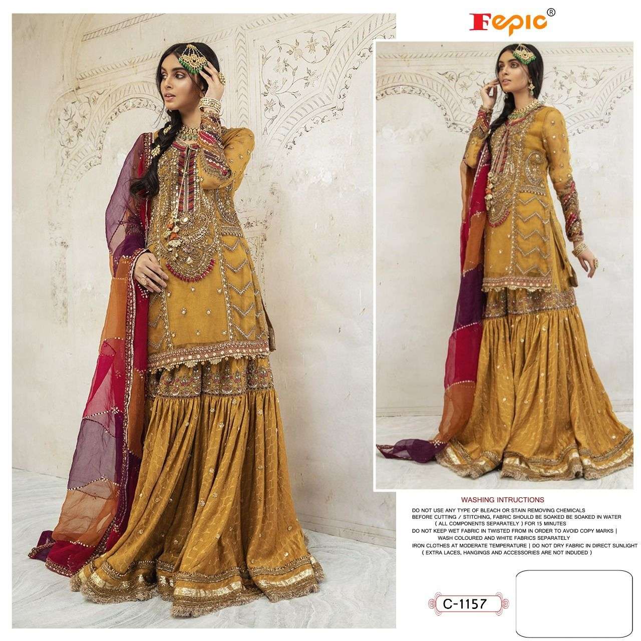 FEPIC ROSEMEEN D NO C 1157 GEORGETTE AND DESIGNER CATCHY LOOK SALWAR SUIT SINGLE CATALOGUE