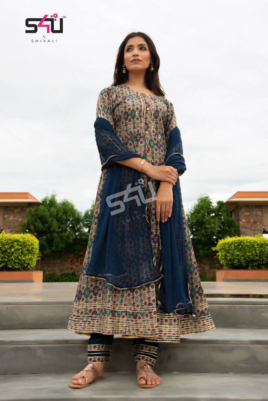 S4U S4U 263 FANCY CLASSIC TRENDAY LOOK TOP BOTTOM WITH DUPATTA SIZE SETUE AND GOOD LOOK