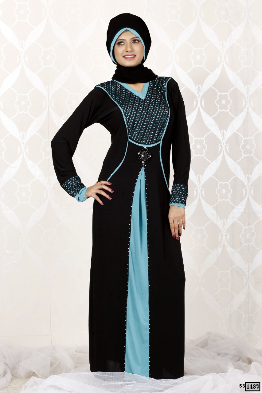 Erra Designer Abaya Attractive Look Lycra Burkha Catalogue