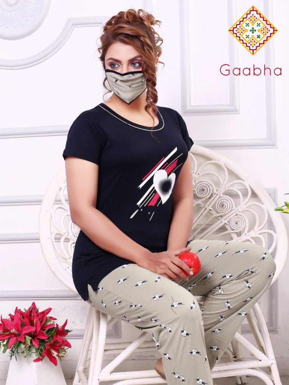 Gaabha Nightsuit With Mask Vol 5 Comfort Night Or Regular Wear Catalogue