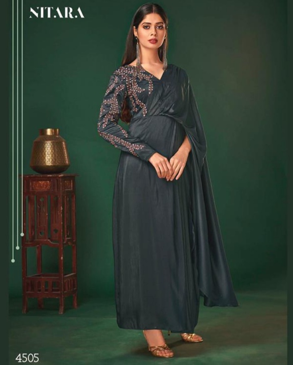 Nitara Nyx Variety Of Art Silk Attractive Style Evening Gown Catalogue