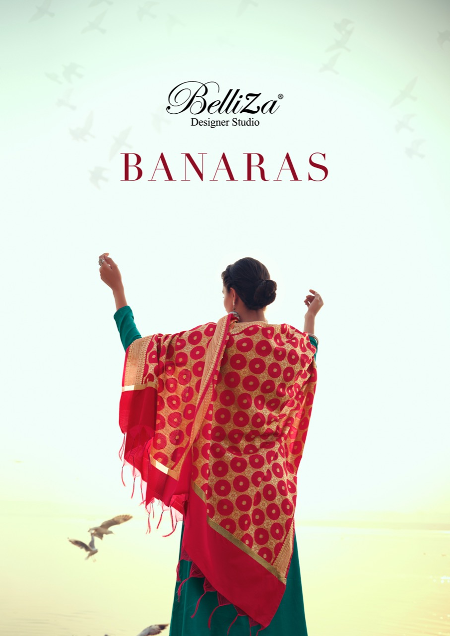 Belliza Designer Studio Banaras Heavy Embroidary Look Salwar Suit Catalogue