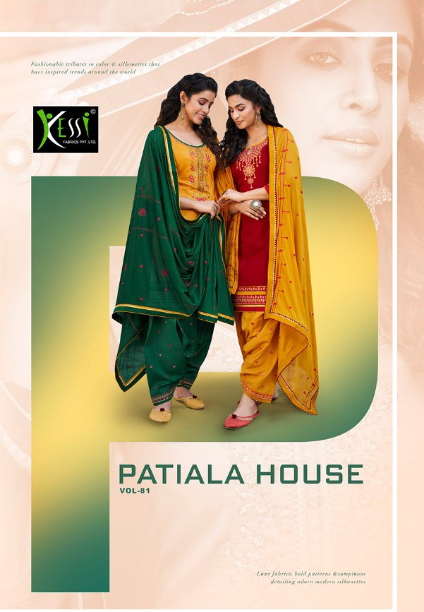 Kessi Fabrics Patiyala House Vol 81 Cotton Satin Beautiful Look Salwar Suit Catalogue