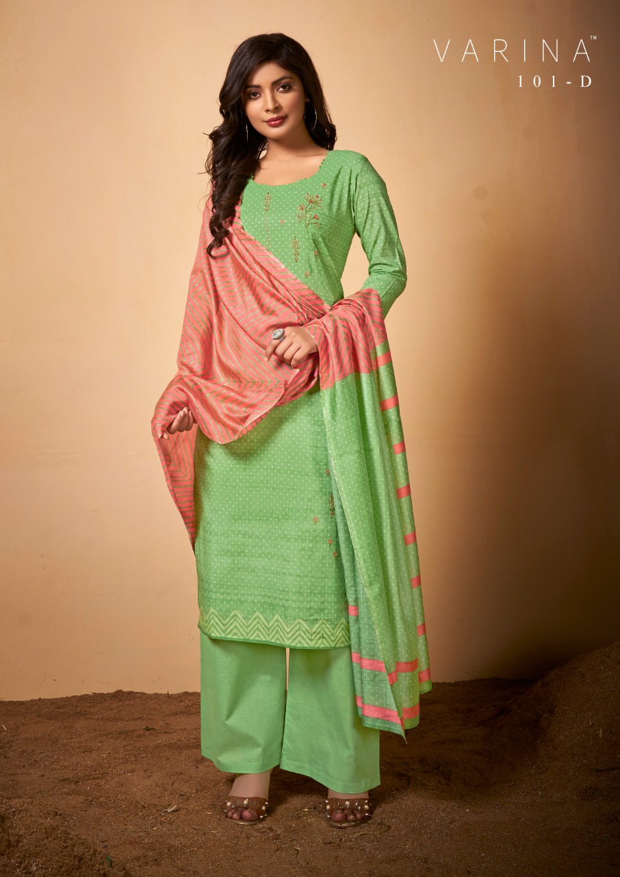 Varina Shanaya Cotton Elegant Fabric Salwar Suit Catalogue