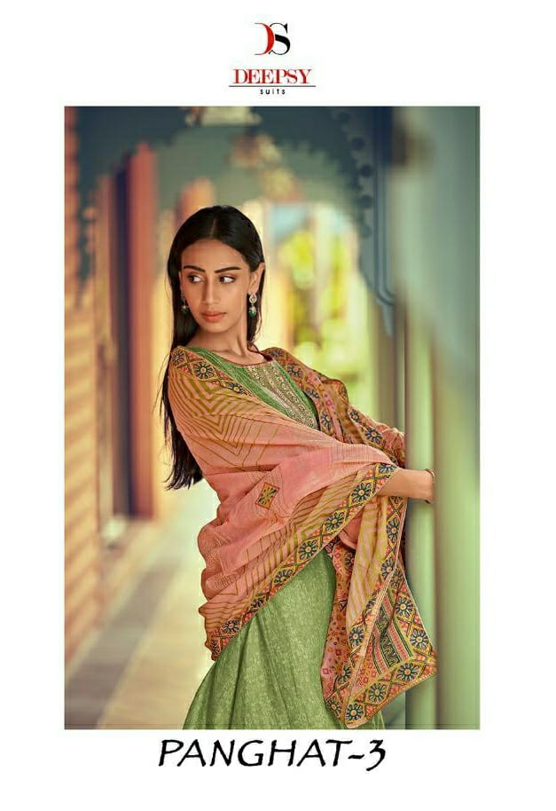 Deepsy Suit Panghat 3 Cotton Elegant Look And Colours Salwar Suit Catalogue