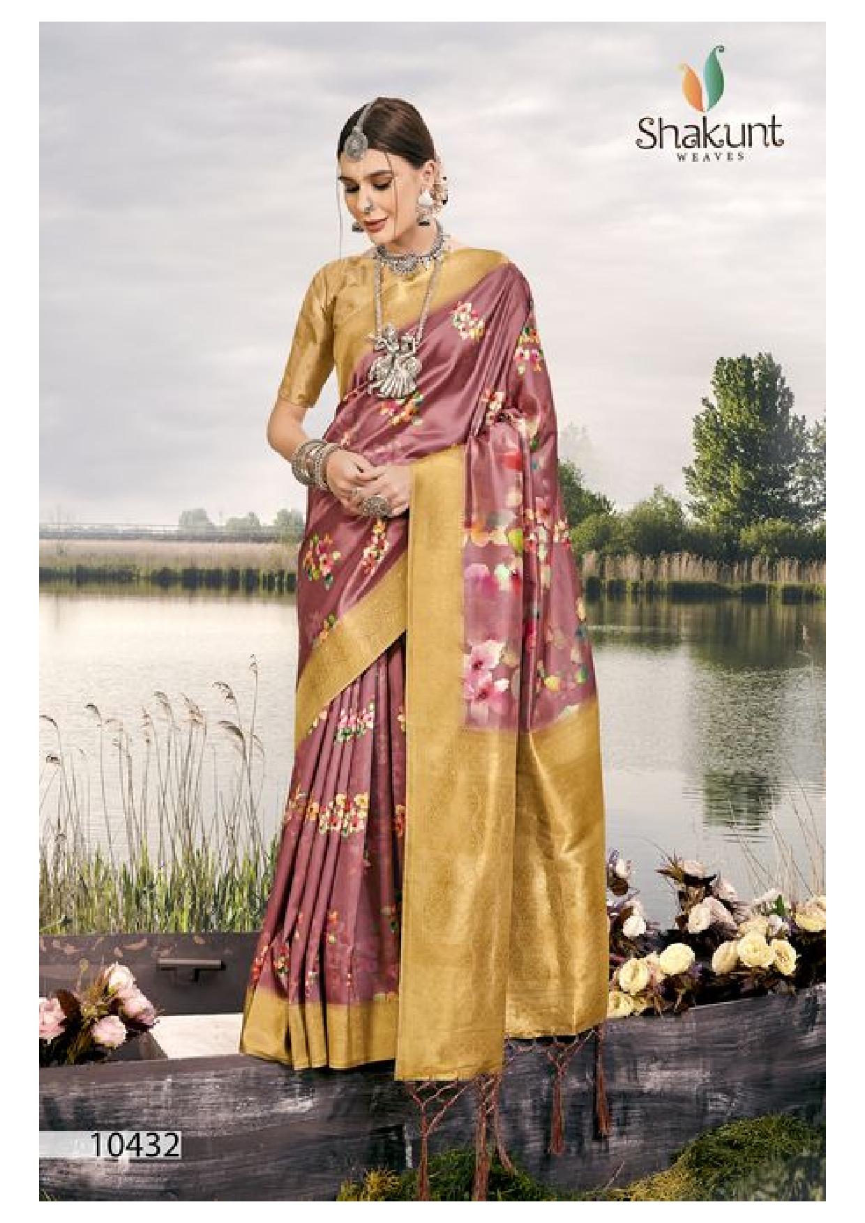 Shakunt Weaves Flow Silk Beautiful Look Saree Catalogue