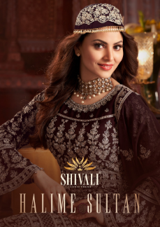 Shivali Fashion Halime Sultan Fancy Festive Look Indo Western Catalogue