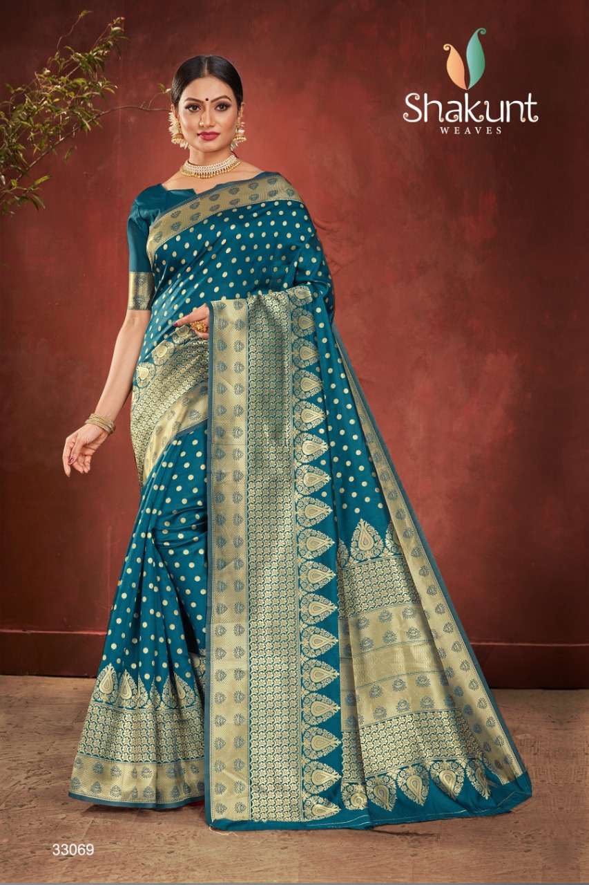 Buy VARIETY HEAVEN'S Pure Heavy Cotton Kanchi Weaves Sarees for Your  Festive Seasons (BLUE) at Amazon.in