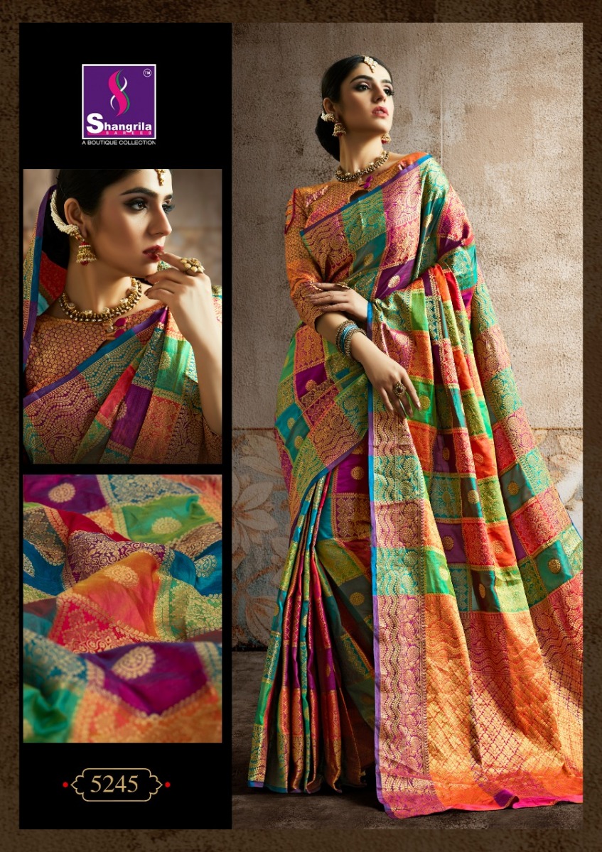 Latest Designer Party Wear Silk Saree - Stylecaret.com